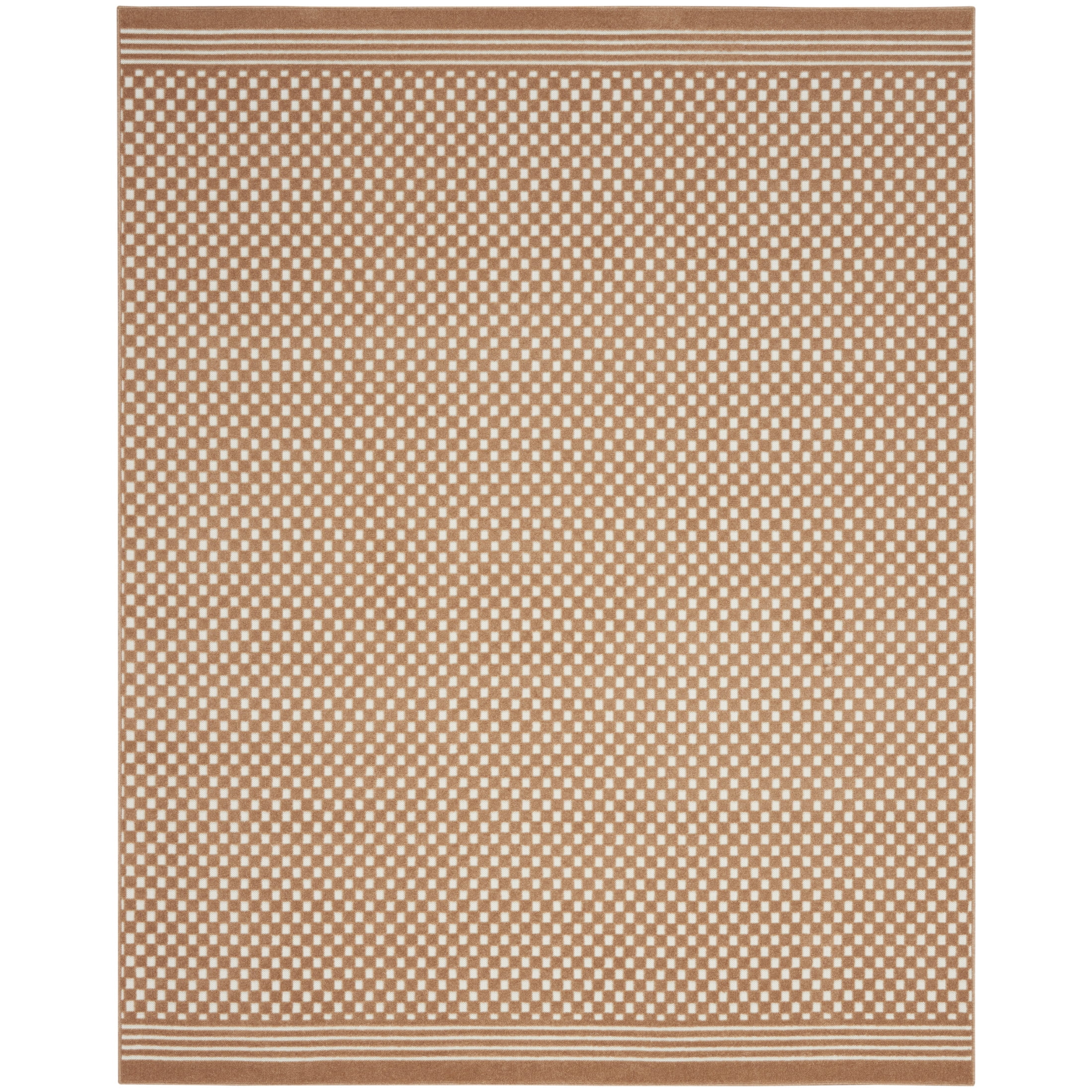 Nourison Care Free 7'10" x 9'10" Copper Modern Indoor Rug