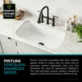 thumbnail image 4 of KRAUS Pintura 31 1/2-inch 16 Gauge Undermount Single Bowl Enameled Steel Kitchen Sink in White, 4 of 11