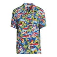 thumbnail image 3 of George Men's & Big Men's Short Sleeve Rayon Button-Up Camp Shirt, Sizes S-3XL, 3 of 5