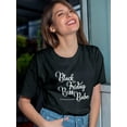 thumbnail image 2 of Shopping Day Boss Babe Women Black T-Shirt, Female Large, 2 of 4