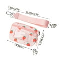 thumbnail image 2 of Hovmgk Portable Waterproof Wristlet Pouch with Clear Card Slot, Stylish Travel Accessory for Women, Wrist Strap & Waterproof Protection, Ideal for ID, Cards, and Small Essentials, Pink/Red, 2 of 5