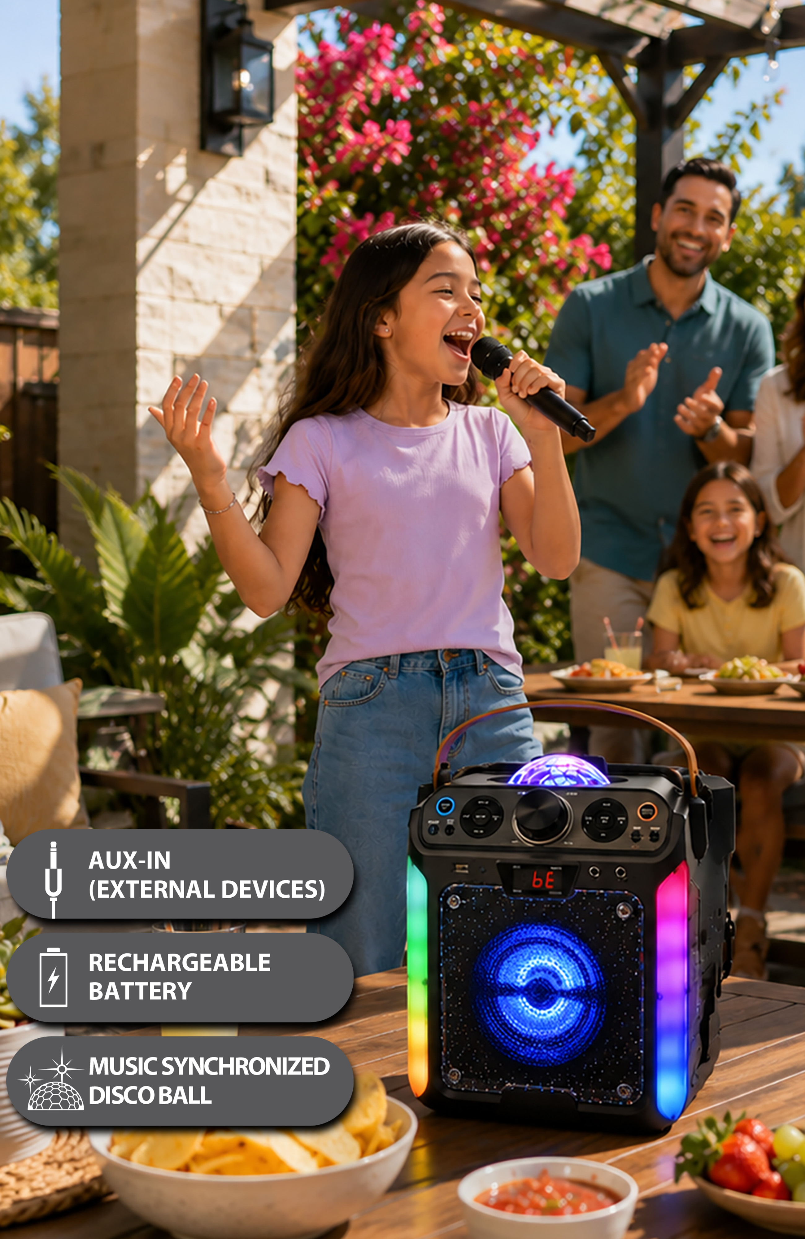 Singing Machine Groove Disco Bluetooth Karaoke Machine photo 6