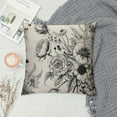 thumbnail image 2 of COMIO  Throw Pillow Covers Vintage Floral with Victorian Bouquet of Flowers on Garden Roses Tulips Delphinium Petunia Cushion Pillow Case, 2 of 5
