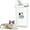 #2 Cat White, variant on Brabtod Pet Food Storage Container Airtight Clear Plastic Cat Puppy Food Treats Container with Measuring Cup Hold up to 2-3 Lbs Pet Food Portable Food Containers for Travel