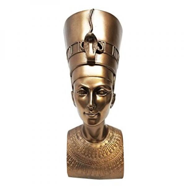 Beautiful Ancient Egyptian Queen Nefertiti Bust Mask Statue Decor 