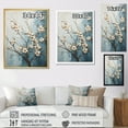 thumbnail image 4 of Designart "Peaceful White And Blue Dogwood III" Dogwood Floater Framed Canvas Wall Art, 4 of 5