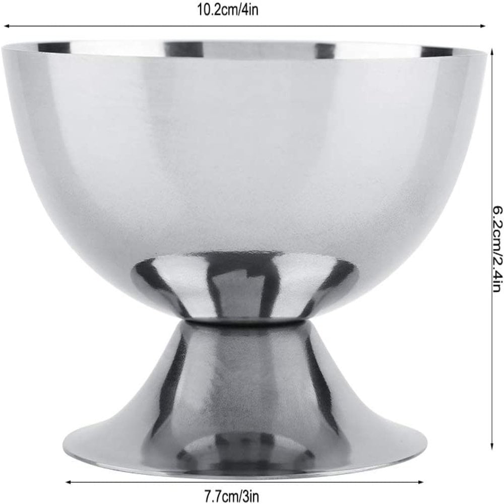 Aigend Coupes à Dessert En Acier Inoxydable Récipient à Dessert Polyvalent Bols à Crème Glacée Pour Salade, Pudding Aux Fruits (grand