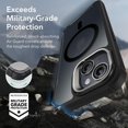 thumbnail image 4 of Funda ESR para iPhone 15 con soporte MagSafe de cuerpo completo, color negro transparente, 4 of 8