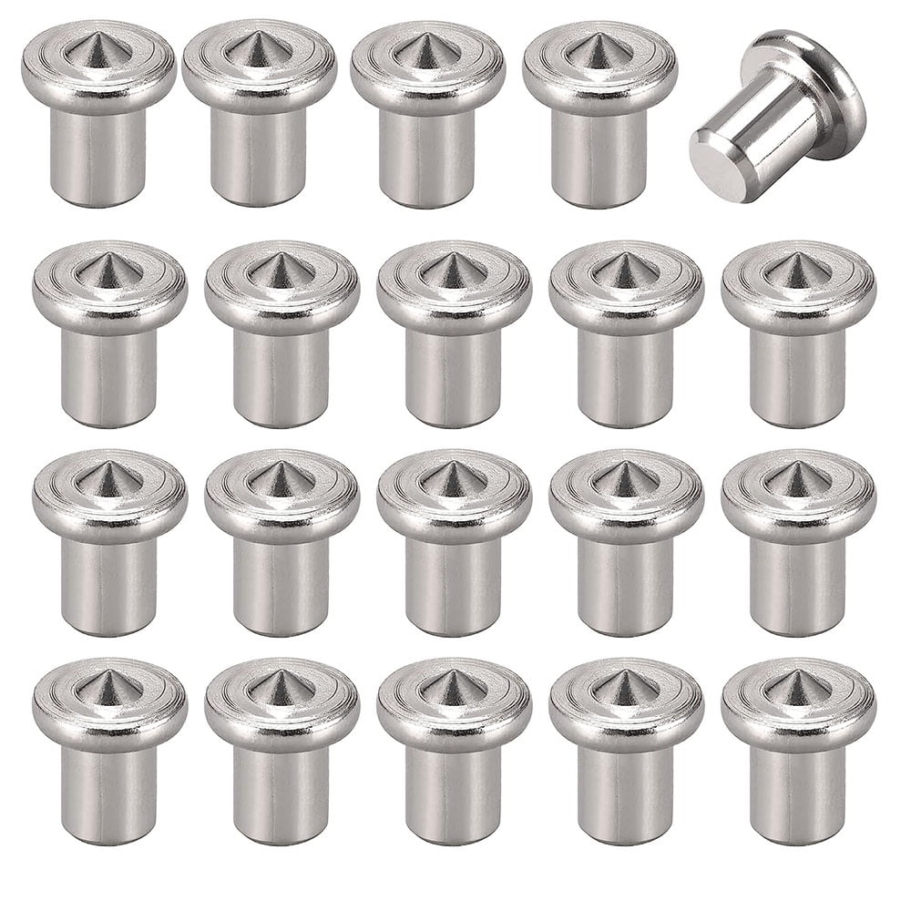 20 Pcs Dowel Pins Center Point Set Woodworking Craft Clamp Steel