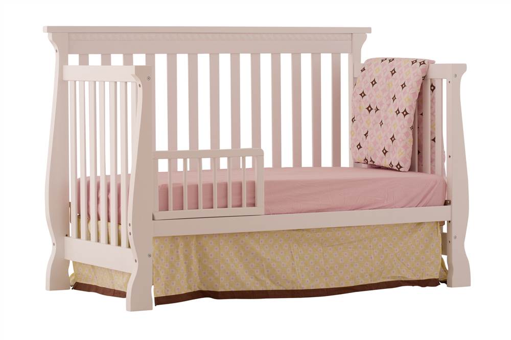 Stork Craft Venetian 4-in-1 Fixed Side Convertible Crib in White - image 5 of 5