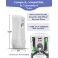 thumbnail image 6 of Automatic Air Freshener Spray Dispenser 2-Pack, White Battery Operated Wall Mount or Free Standing Aerosol Sprayer with 3 Timer Settings for Home, Bathroom & Commercial Use, 6 of 7