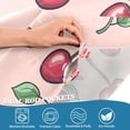 thumbnail image 3 of Yayeee Kitchen Curtains Tier Pair Light Filtering 27"x36" Rod Pocket Short Cafe Window Panel, Cherries Pattern, 3 of 7