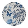 thumbnail image 2 of WYYP Blue Bird and Flower Butterfly Round Tablecloth Summer Watercolor Tablecloths for Round Tables Waterproof Polyester Round Table Cover Anti-Slip Table Cloth for Dining Room Indoor Outdoor White, 2 of 7