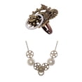 thumbnail image 1 of Collar y Anillo Sunnimix Steampunk de engranajes Unisex Vintage, 1 of 8