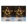 thumbnail image 1 of ShenMo Star Rattan Christmas Tree Topper Natural Star Tree Topper Christmas Tree and Holiday Seasonal Decoration Suitable for General Size Christmas Tree 25cm 2pcs(G), 1 of 5