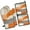 Orange and Grey-1, variant on Orange and Grey Abstract Art Artwork Kitchen Oven Mitt and Pot Holder Sets 2 Pcs for Baking, Cooking and Grilling, Heat Resistant Up To 392 °F