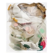 unbranded YeahiBaby 45PCS 12inch Rose Paper Balloons Hawaii Party Balloon Flamingo Tropical Leaf Pineapple Balloons Colorful Balloon for Wedding Party Decoration