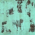 thumbnail image 1 of Ahgly Company Machine Washable Indoor Square Abstract Turquoise Blue Modern Area Rugs, 6' Square, 1 of 4