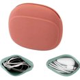 thumbnail image 1 of Bolsa de almacenamiento de silicona, organizador portátil de auriculares con cable de silicona, estuche de almacenamiento de cable de datos, organizador de cable de carga USB multifunción para el hoga, 1 of 7