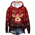 thumbnail image 4 of Futezty Christmas Hoodies for Women Fashion Graphic Sweatshirts Casual Long Sleeve Hooded Girls Teen, 4 of 7
