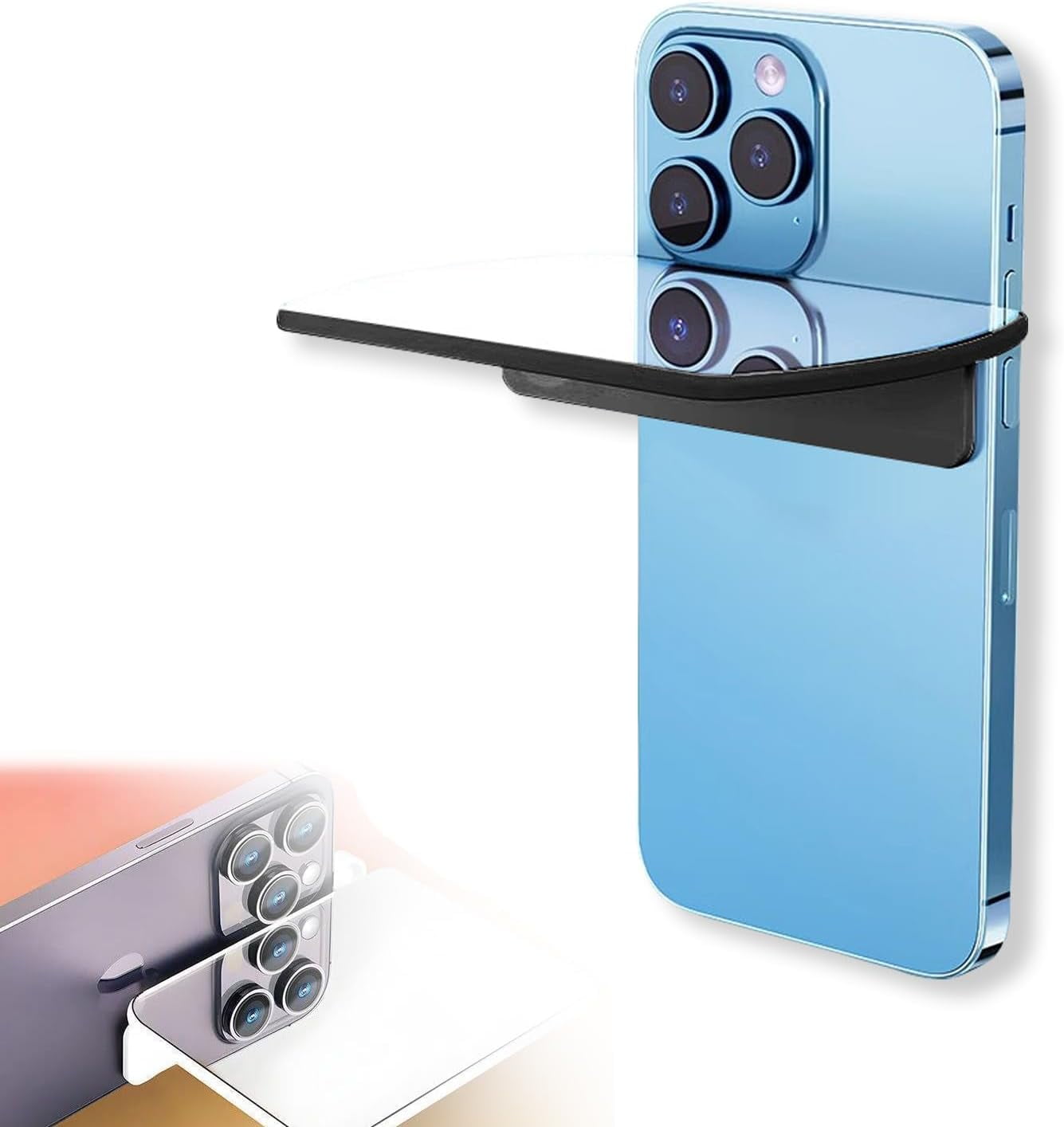 Kit Miroir De Réflexion Pour Smartphone - Accessoire Photo Créatif, Clip Universel, Pour Selfies Et Prises De Vue Originales - 3