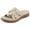 Beige, variant on Fesfesfes Women Wedge Sandals Summer Women's Casual Lightweight Flip-flops Comfortable Wedge Heels Solid Color Sandals Shoes 8.5(41)