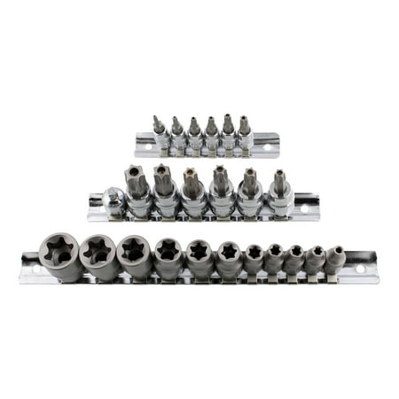 Tamper Proof Torx Socket - ABN | T and E Torx Socket Set Impact Torx Set – 27 Pc Tamper Proof Socket Set