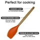 thumbnail image 3 of Juego de 2 utensilios de cocina de silicona, espátula de silicona antiadherente y resistente al calor para cocinar, 3 of 5