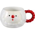 thumbnail image 5 of Santa Claus Ceramic Mug with Lid Christmas Coffee Mug Santa Tea Cup Cute Xmas Drinking Cup Holiday Gift for Women Men, 5 of 12