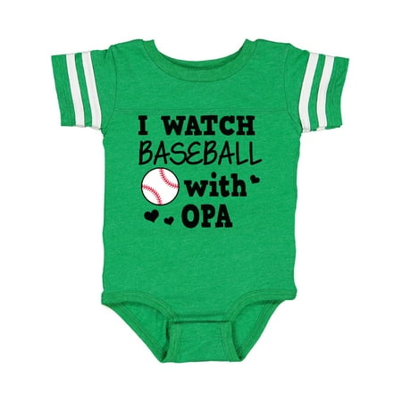 

Inktastic I Watch Baseball with My Opa Gift Baby Boy or Baby Girl Bodysuit