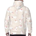 thumbnail image 3 of Bingfone Beautiful Rabbit Men's Drawstring Hoodie Long Sleeve Pocket Sweatshirts-4X-Large, 3 of 6