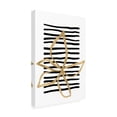 thumbnail image 4 of Trademark Fine Art uplusmestudio Golden Flower On Black Stripes Canvas Wall Art, 4 of 4
