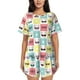 thumbnail image 1 of Balery Cute French Bulldog Conjunto de Pijama para Mujer con Estampado, Dos Piezas de Manga Corta y Shorts, Ropa de Dormir Suave con Cuello Redondo y Bolsillos-XX-Large, 1 of 6