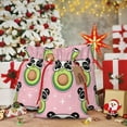 thumbnail image 6 of Xecao Panda Avocado Print Burlap Gift Bags with Drawstring and Gift Tags, Gift Bags, Burlap Bags, Jute Bags for Party, Christmas, DIY Craft Bags-Small, 6 of 9