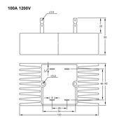 100A 1200V Single Phase Rectifier Bridge Rectifier