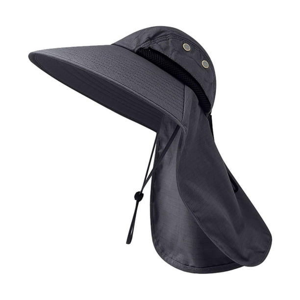 Sun Hat Hiking Hat Caps Protection for Men Women Gardening Camping Dark  Grey 