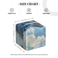 thumbnail image 4 of Gukieu Dog Angel Ascension Print Leather Tissue Box, PVC Waterproof Velcro Opening and Closing Square Tissue Box Holder, Suitable for Home and Office Decoration, 4 of 7