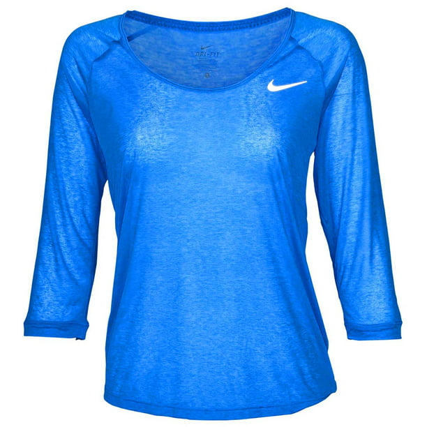 Nike - Nike Women's Dri-fit Cool Breeze 3/4 Sleeve Sheer Running Top ...