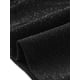 thumbnail image 5 of INSPIRAR CHIC Top Corto de Manga Larga con Brillo y Cuello Alto de Malla para Mujeres en Negro y Plata, 5 of 6