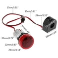thumbnail image 2 of Voltmeter Meter Indicator Ac 50-500V Led Digital Display Voltmeter Signal Light Cooling Holes 0~100A Test Meters Detectors Red Mingyqi, 2 of 9