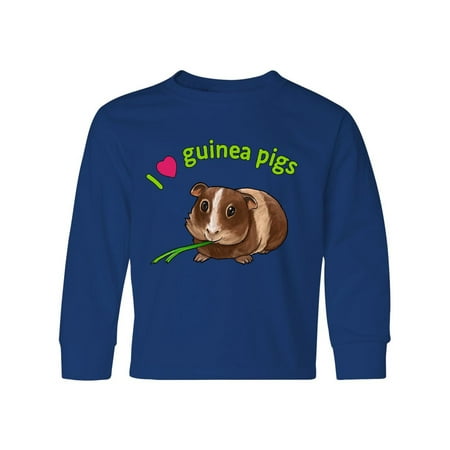 Inktastic I Love Guinea Pigs Long Sleeve Youth T-Shirt