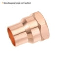 thumbnail image 5 of Uxcell 5/8 Inch Copper Female Adapters NPT1/2 Internal Thread Welding Fitting for Household Water Pipe, 5 of 6