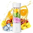 thumbnail image 1 of Mini Blender Smoothie Blender, Portable Blenders Fruit Blender, Electric USB Rechargeable Blender, 6 3D Blades, 380ml Milkshake Fruit Juice Blender for Sport and Travel, 1 of 5