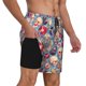 thumbnail image 2 of Balery music Skull record Retro Bañador para hombre, shorts de playa de secado rápido con entrepierna y forro de compresión-XX-Large, 2 of 6
