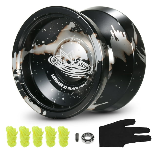 Yo-Yo de Compétition en Aluminium Cadeau Yo-Yo avec Ligne de Roulement et Gants