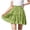 Green, variant on ZToonmas Girls Tiered Ruffle Mini Skirt Elastic Waist Drawstring A-Line Skirt Casual Summer Skirt for Kids and Teens 4-15 Years