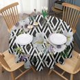 thumbnail image 3 of Pioneer Flower Floral Print Pattern Round Tablecloth 60"x60",Wrinkle Wipeable Table Cloth for Kitchen Dining Room Picnic Patio Party, 3 of 6