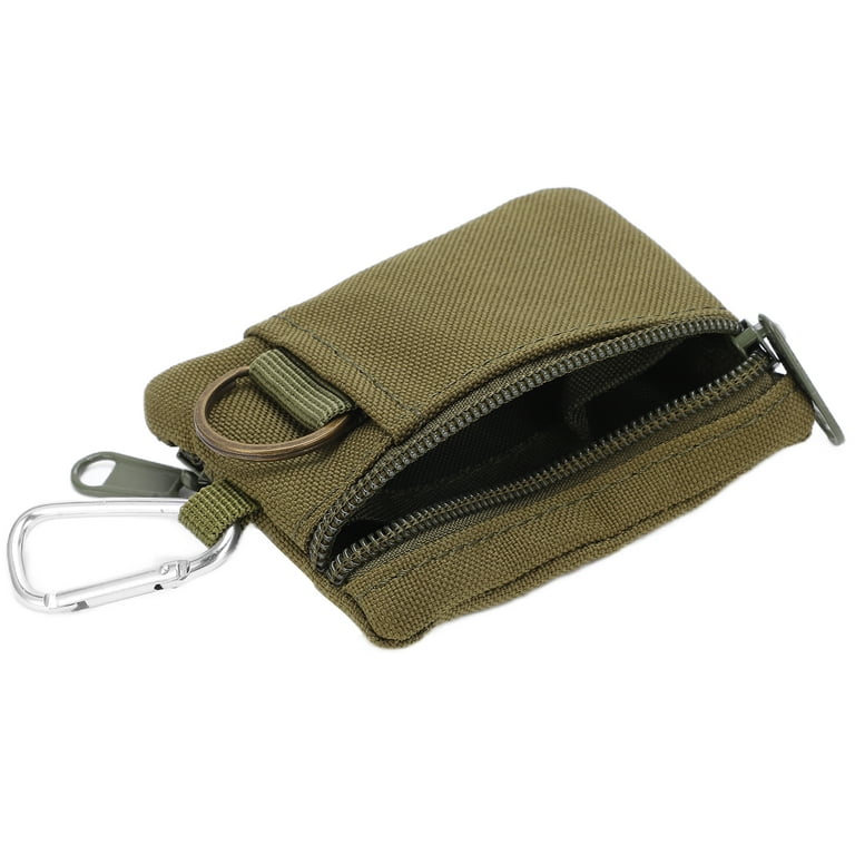 LYUMO Mini EDC Pouch Bags, Easy Access Tear Resistant Lightweight Small  Molle Pouch Nylon With Carabiner For Outdoor 
