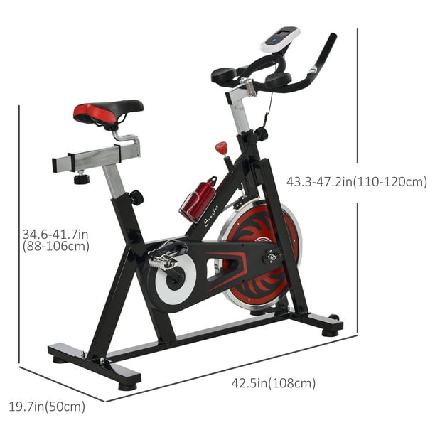 Soozier – vélo d'exercice pliable avec résistance magnétique à 8