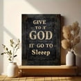 thumbnail image 6 of Qisvanset Give To God It Go To Sleep Canvas Wall Art 15.75x11.81 Inches, 6 of 8